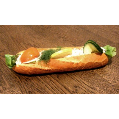 Kräftstjärt/vitlök baguette